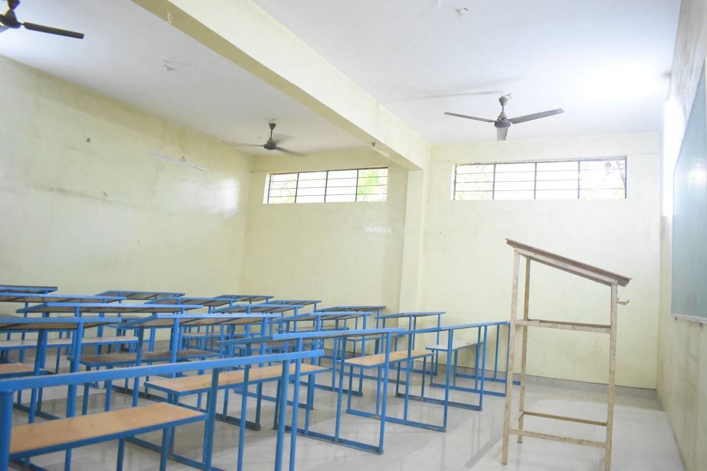 A spacious lecture room